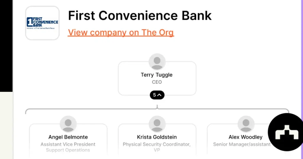 how to find 1st convenience bank account number