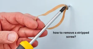 how to remove a stripped screw