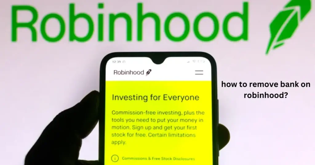 how to remove bank on robinhood