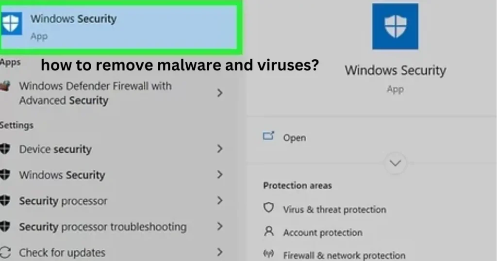 how to remove malware and viruses