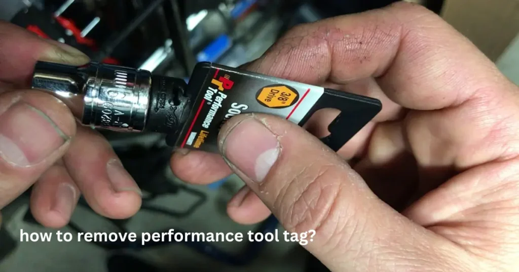 how to remove performance tool tag