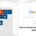 how to remove split screen on my laptop